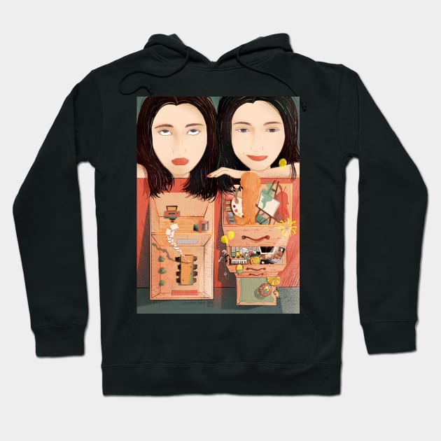 Two Me Hoodie by No Idea Gallery